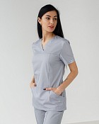 Медична сорочка жіноча Топаз сіра